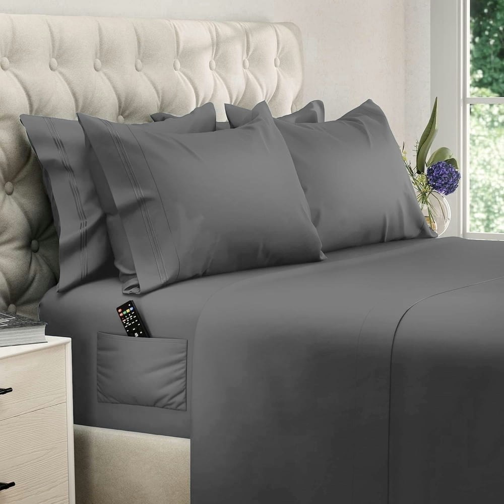 Queen Microfiber Sheet Set 4-Piece: $19.79