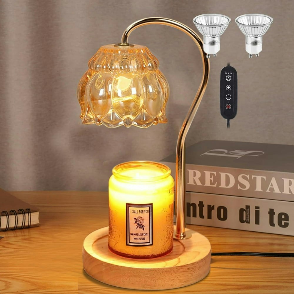 BN-LINK Fragrance Candle Warmer Lamp with Timer and Dimmer 2-Bulb Set: $23.99