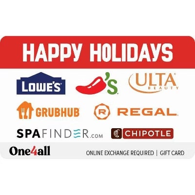 $10 Target Digital Gift Card: Free w/ $100 One4All Happy Holidays Gift Card $10 Target Digital Gift Card: Free w/ $100 One4All Happy Holidays Gift Card