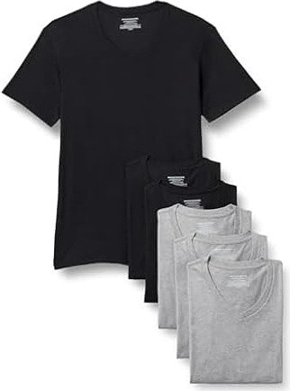 Amazon Essentials Men's V-Neck Undershirt Cotton 6-Pack: $9.99