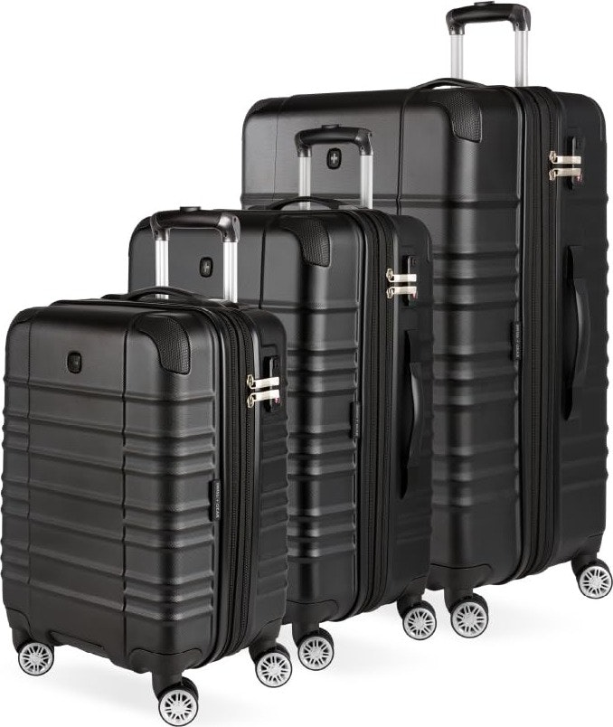 SwissGear Sonic Pro 3-Piece Set Expandable Spinner Luggage: $108