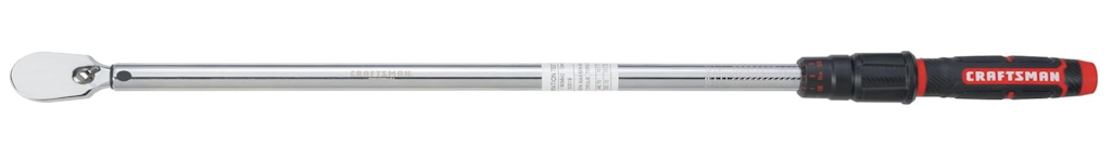 Craftsman 1/2" Drive Torque Wrench: $63 Craftsman 1/2" Drive Torque Wrench: $63
