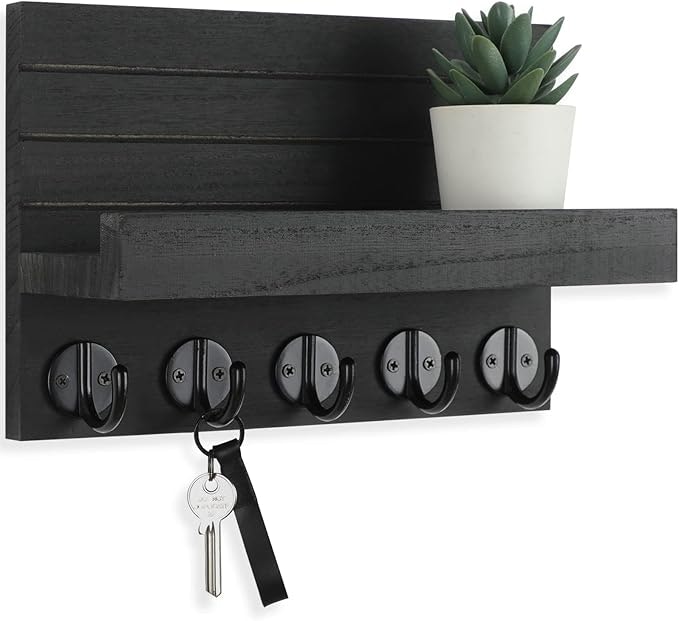 Wall Decorative Key & Mail Holder w/ Shelf : $13