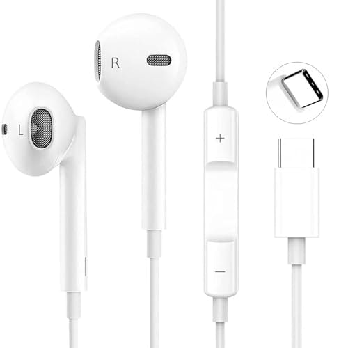 USB-C Wired Earbuds with Mic & Remote: $4.99