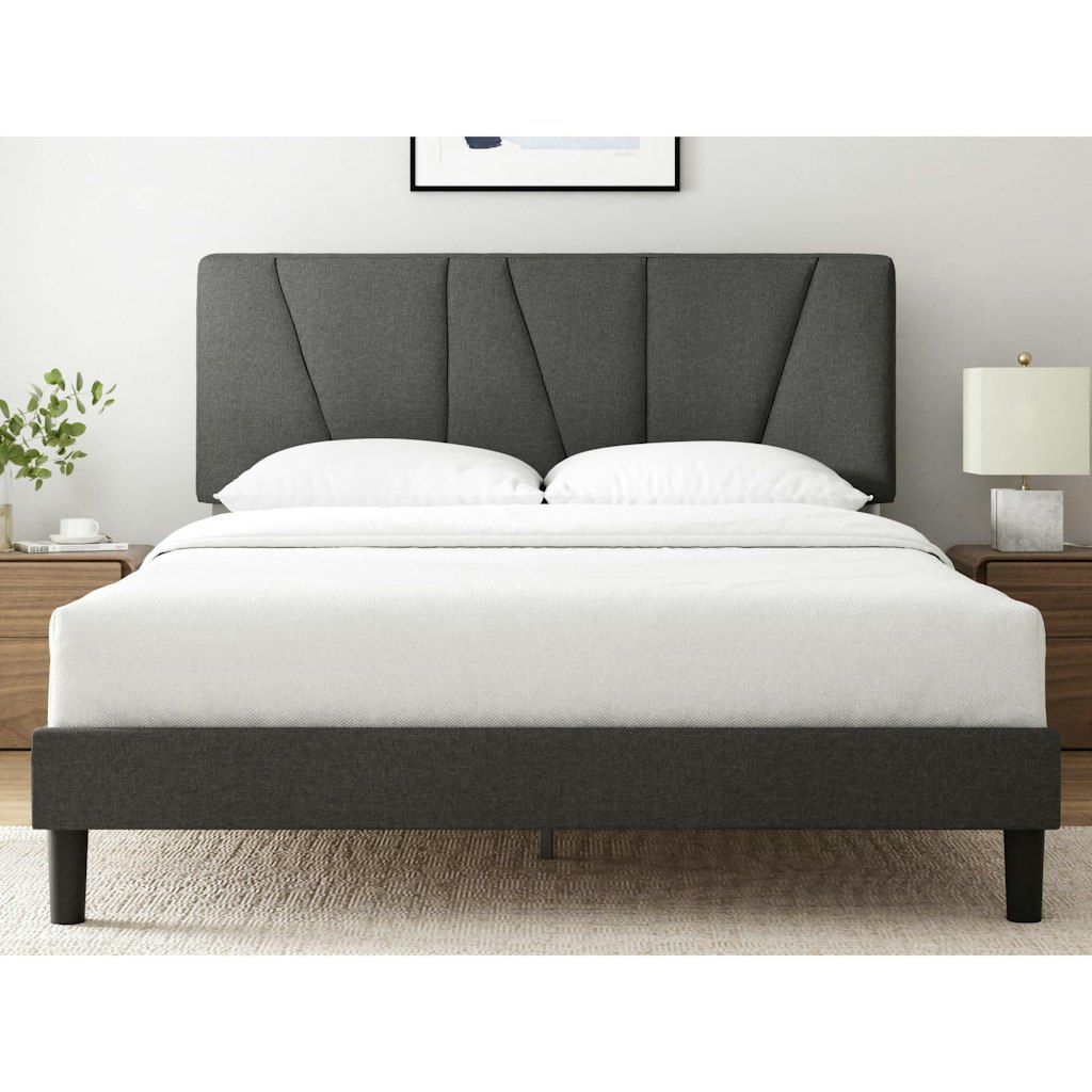 Zinus Queen Maya Upholstered Bed Frame: $99