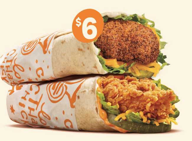 Popeyes Wraps: 2 for $6 Popeyes Wraps: 2 for $6