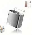 Stainless Steel 2-Compartment Kitchen Counter Utensil Holder for $4 + free shipping w/ Prime