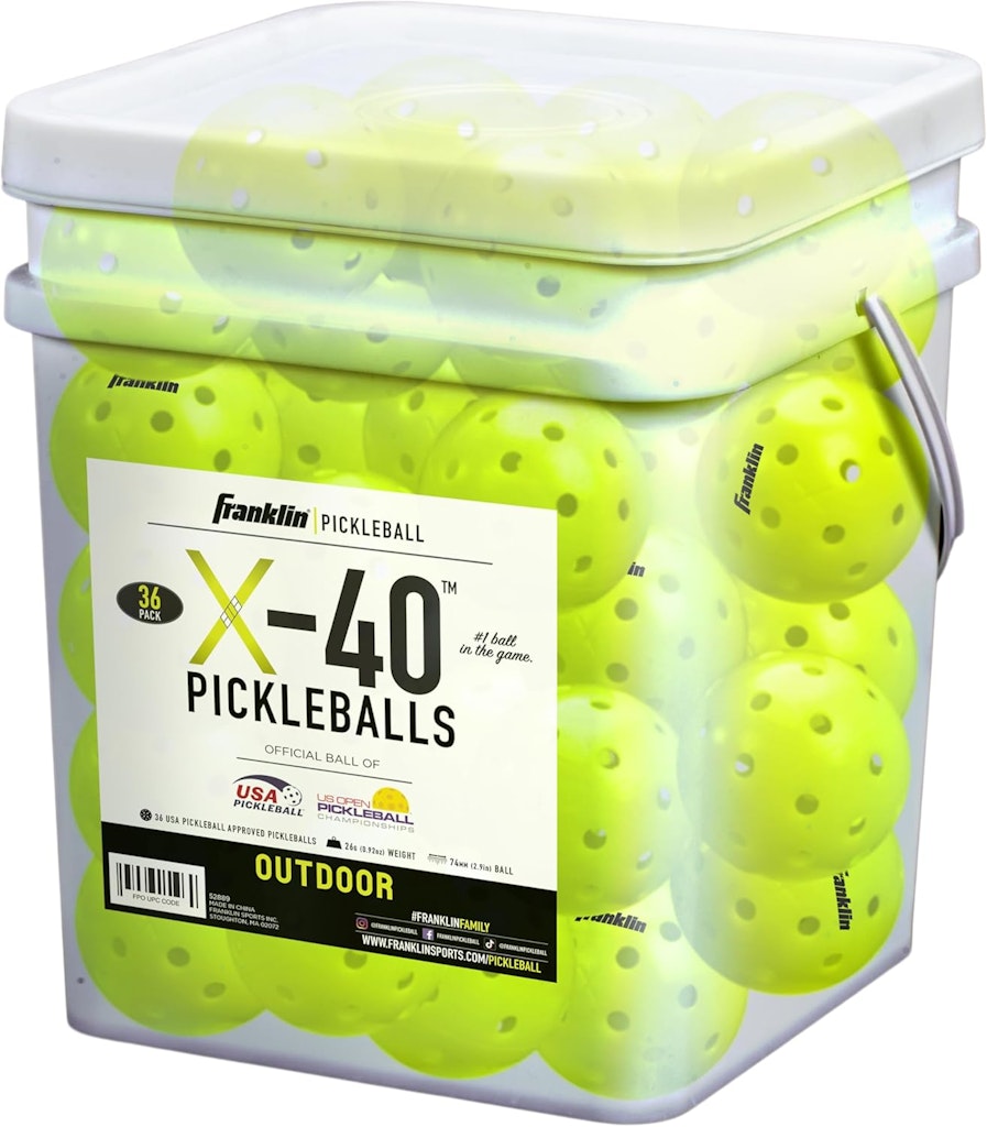 Franklin Sports X-40 USAPA-Approved Pickleball Balls 36-Pack : $63 Franklin Sports X-40 USAPA-Approved Pickleball Balls 36-Pack : $63