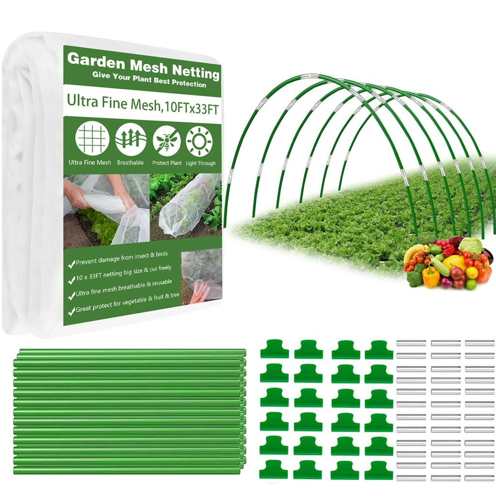10x33-Foot Garden Mesh Netting Kit: $15