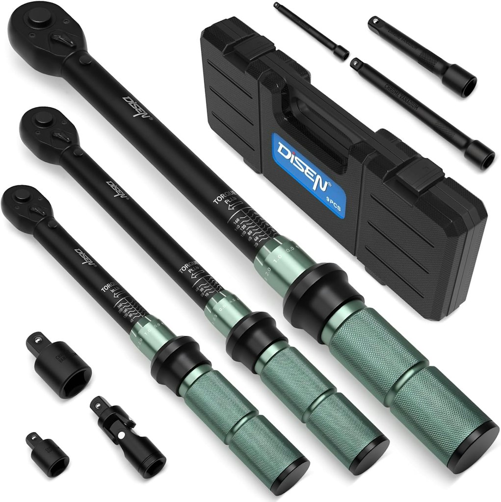 Disen 9-Piece Click Torque Wrench Set: $55 Disen 9-Piece Click Torque Wrench Set: $55