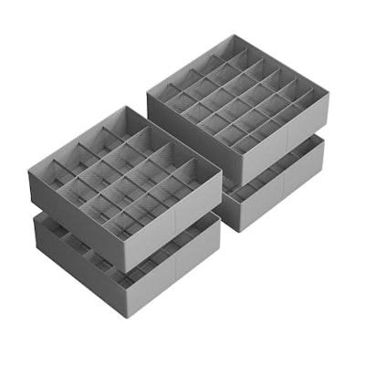 Songmics 80-Cell Foldable Drawer Organizer 4-Pack for $13 + free shipping w/ Prime