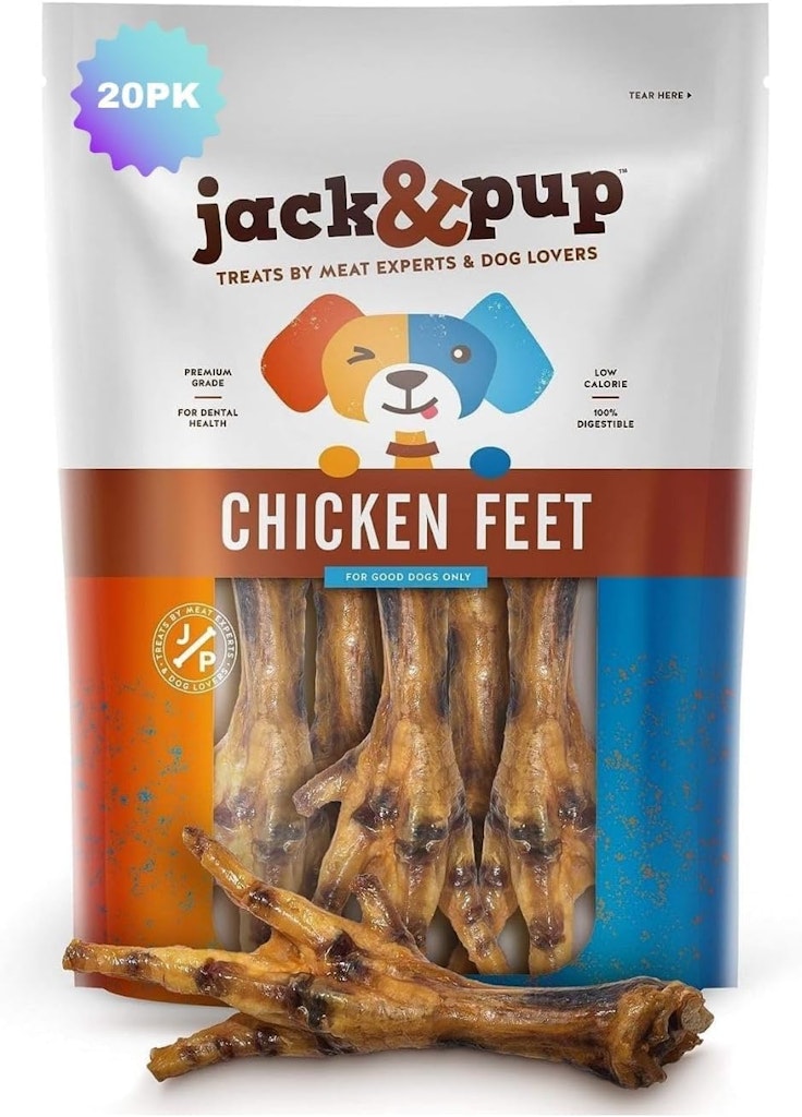 Jack & Pup 20Pk Chicken Feet Dog Treats for $8 + free shipping w/ Prime? — GLOBAL — ERYU PROJECT