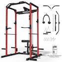 Mikolo Multi-Functional Squat Rack with LAT Pulldown System Exercise Power Cage for $275 + free shipping