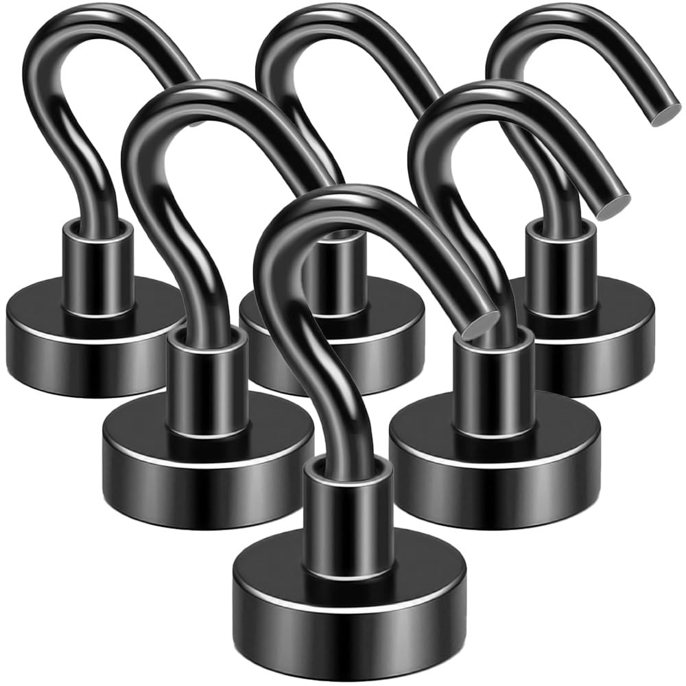 Neodymium Magnetic Hooks 6-Pack: $1.47 Neodymium Magnetic Hooks 6-Pack: $1.47