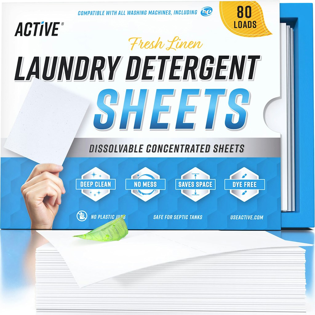Active Laundry Detergent Sheets 80-Pack: $8.90 via Sub. & Save