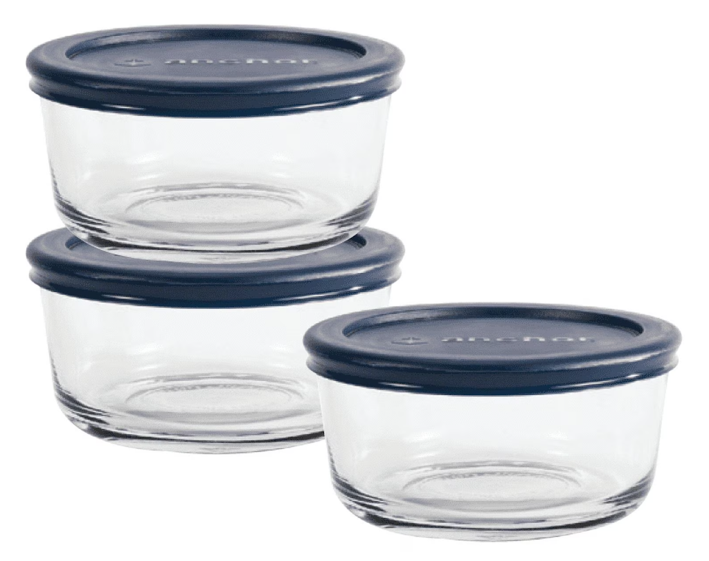 Anchor Hocking Glass Food Storage Container 3-Pack: $6