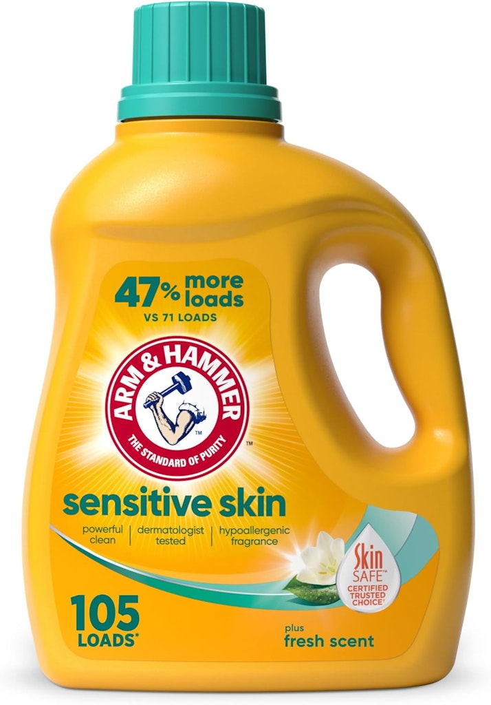 Arm & Hammer Sensitive Skin 105-oz. Liquid Laundry Detergent: $6.54 via Sub & Save Arm & Hammer Sensitive Skin 105-oz. Liquid Laundry Detergent: $6.54 via Sub & Save
