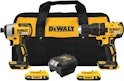 DeWalt 20V MAX Cordless Drill and Impact Driver Combo Kit for $152 + free shipping