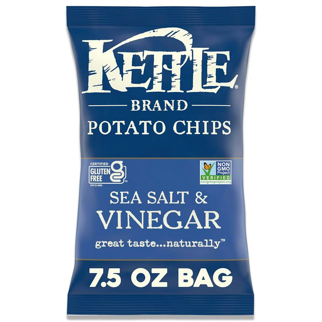 Kettle Brand Sea Salt and Vinegar Kettle Potato Chips 7.5-oz. Bag: $2.52 via Sub & Save Kettle Brand Sea Salt and Vinegar Kettle Potato Chips 7.5-oz. Bag: $2.52 via Sub & Save