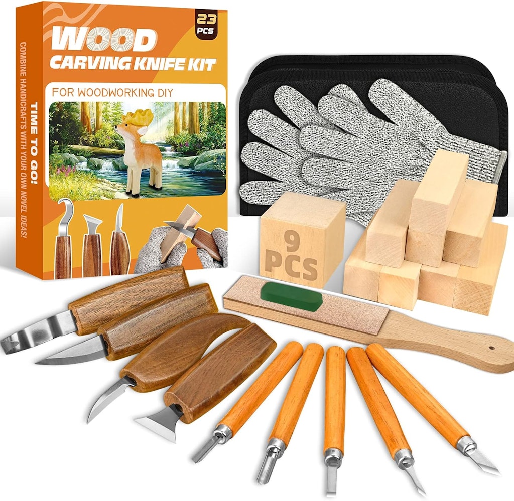  23-Piece Wood Carving Kit : $21 w/ Prime