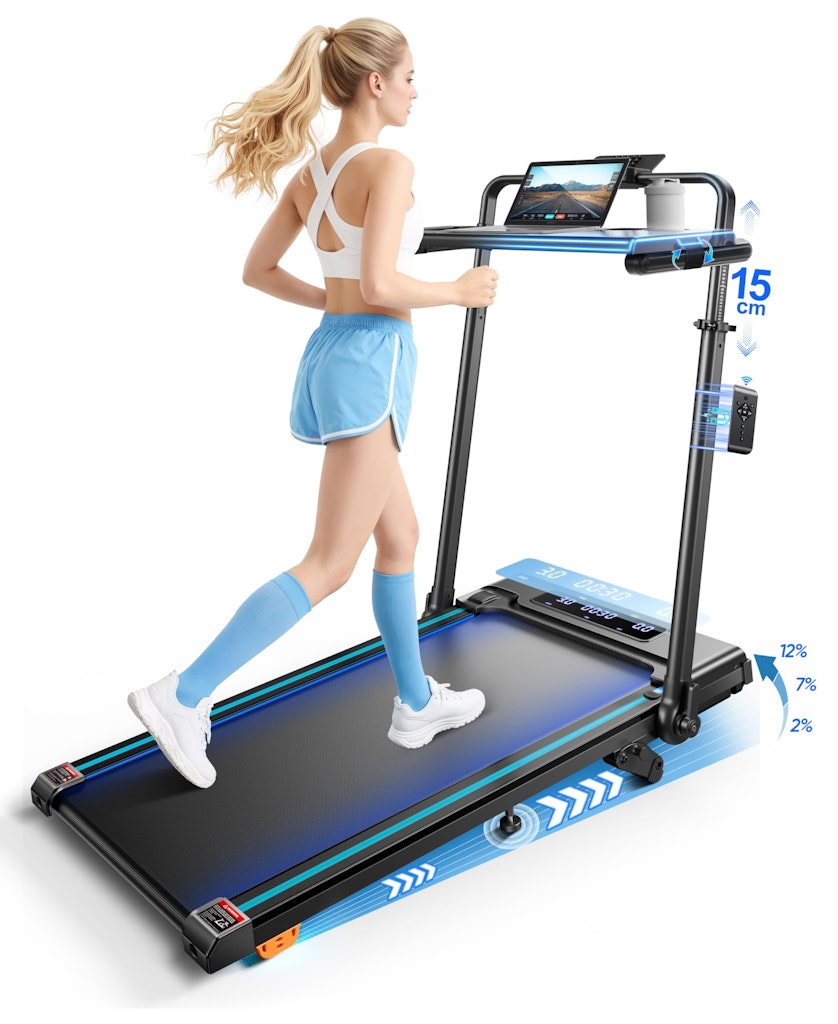 RUNIMON 3.0HP Foldable Walking Pad Treadmill w/ Incline & Removable Desk: $300 RUNIMON 3.0HP Foldable Walking Pad Treadmill w/ Incline & Removable Desk: $300