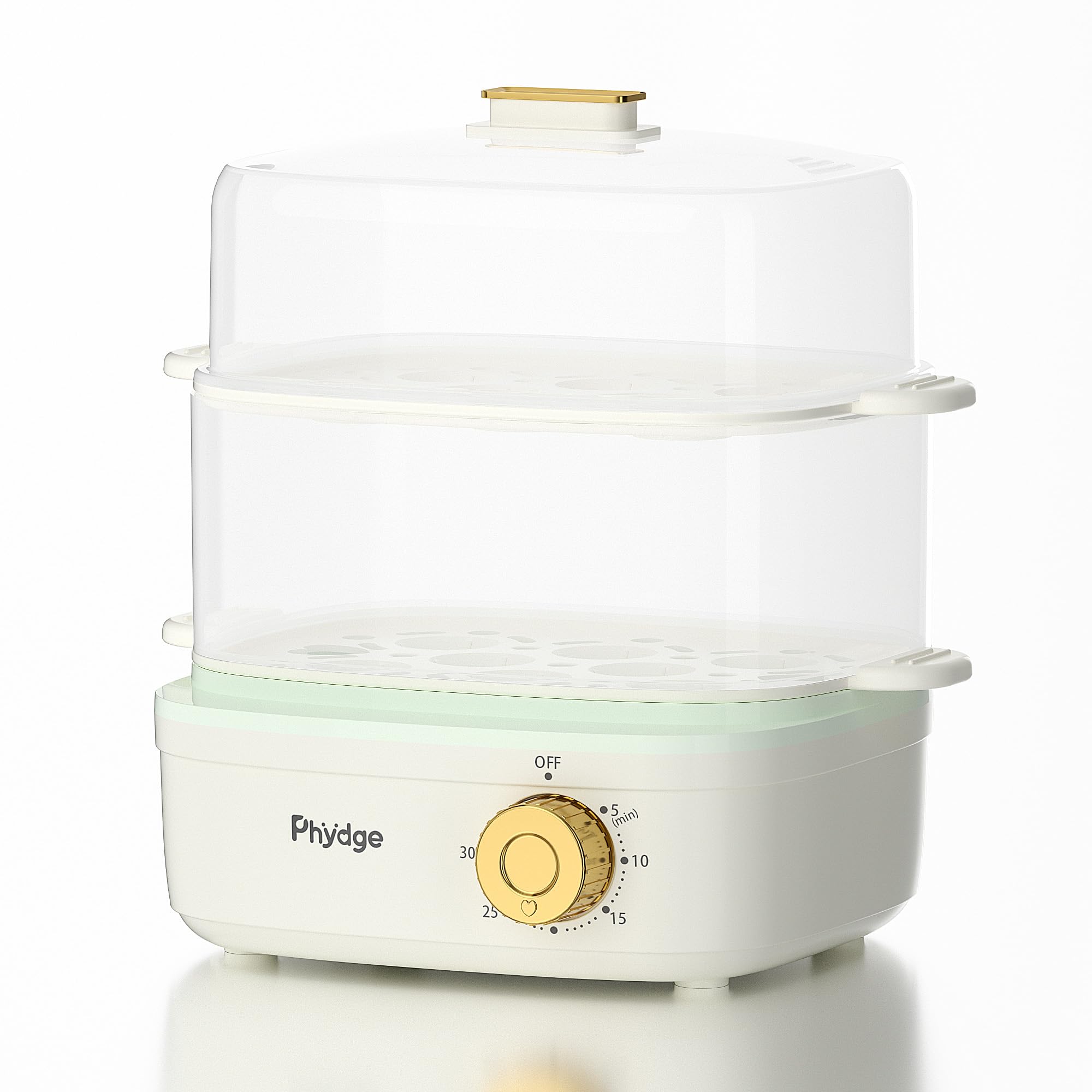 2-Tier Electric Food Steamer w/ 30-Min Timer & BPA-Free Containers