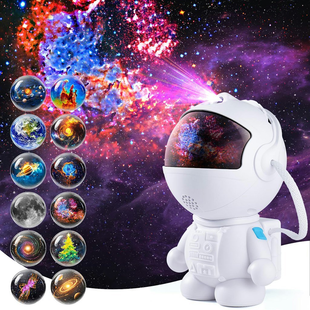 FIRPOW Astronaut Galaxy Projector w/ 12 Space Films: 50% off