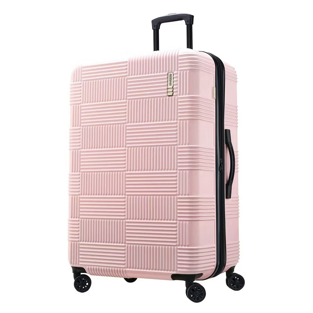 American Tourister 31" Hardside Checked Spinner Suitcase: $59