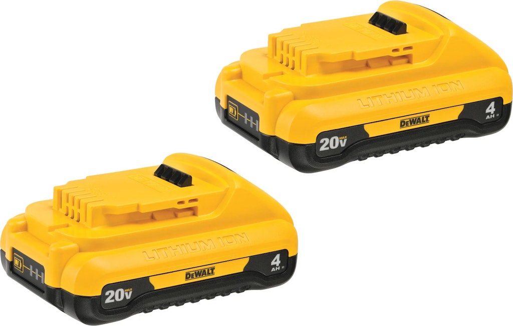 DeWalt 20V MAX 4Ah Lithium Ion Battery 2-Pack: $79