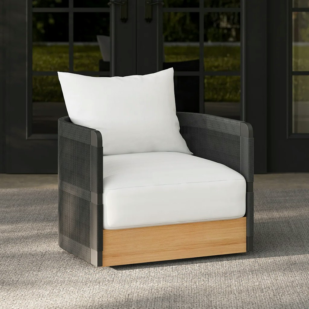 Wayfair Latitude Run Kielah Woven Rope Outdoor Swivel Chair Sofa Promo: $730 + extra 10% off
