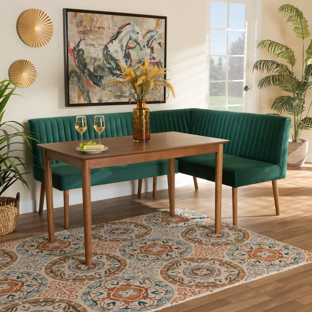 Wayfair Everly Quinn Frederickson Alvis 3-Piece Dining Nook Set Promo: $900 + extra 10% off
