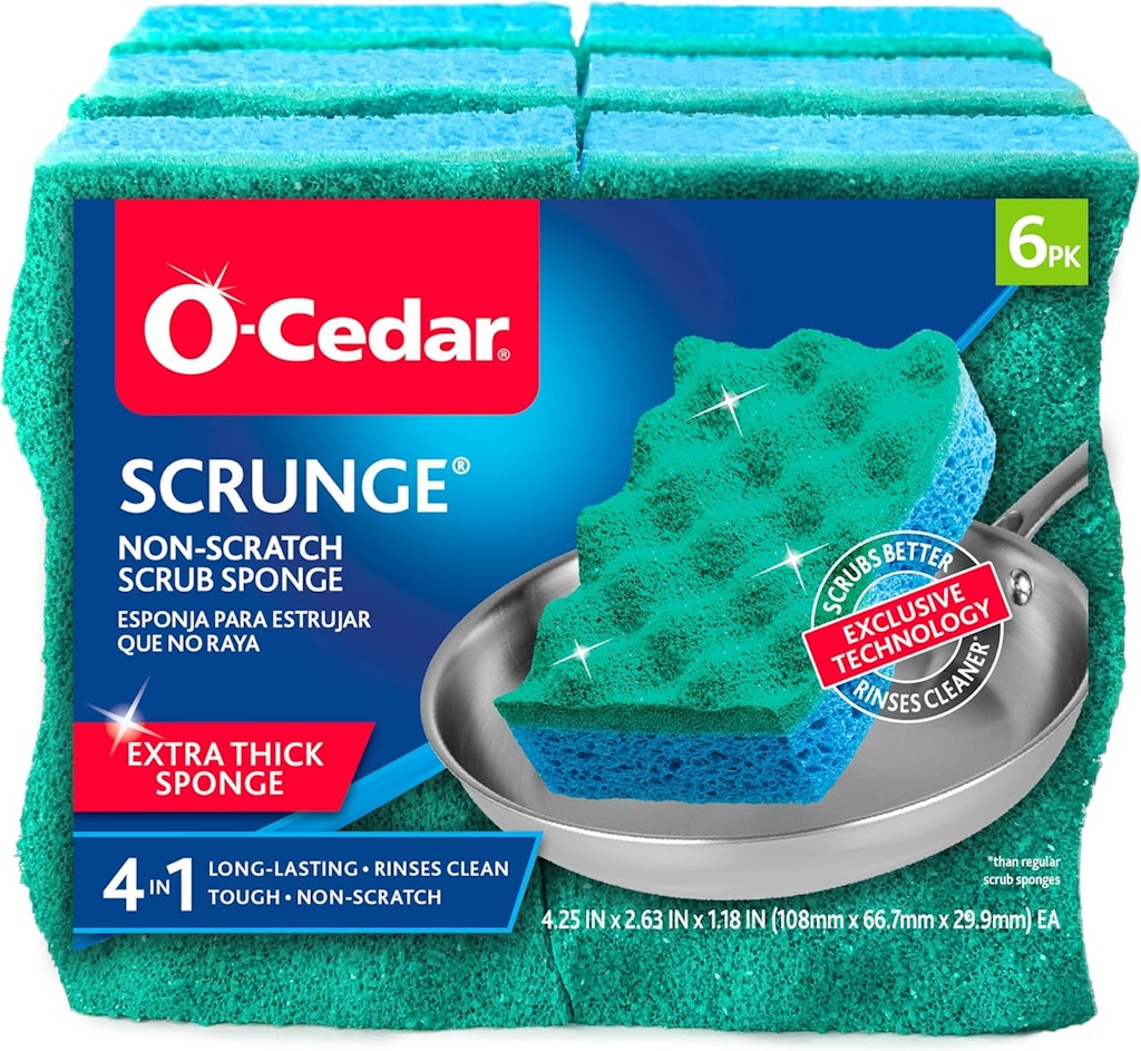 O-Cedar Scrunge 6-Pack: $8.91 via Sub & Save O-Cedar Scrunge 6-Pack: $8.91 via Sub & Save