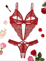 Avidlove Women's Lace V-Neck Teddy Bodysuit for $4 + free shipping w/ Prime