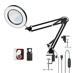 Lightswim 10X LED Magnifier Desk Lamp with Clamp for $18 + free shipping w/ Prime