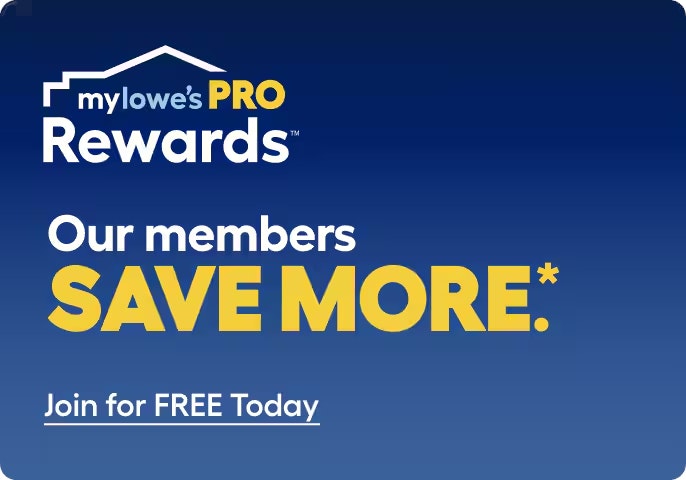 Lowe's MyLowe's Pro Rewards Program Welcome Coupon: $20 off $100+