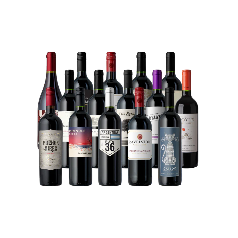 The Grilling Cabs + Malbecs 15-Pack: $95
