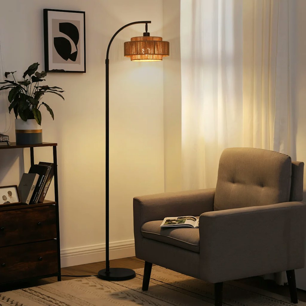 Wayfair Bay Isle Home Aarzo Arched Floor Lamp Promo: $89 + extra 10% off