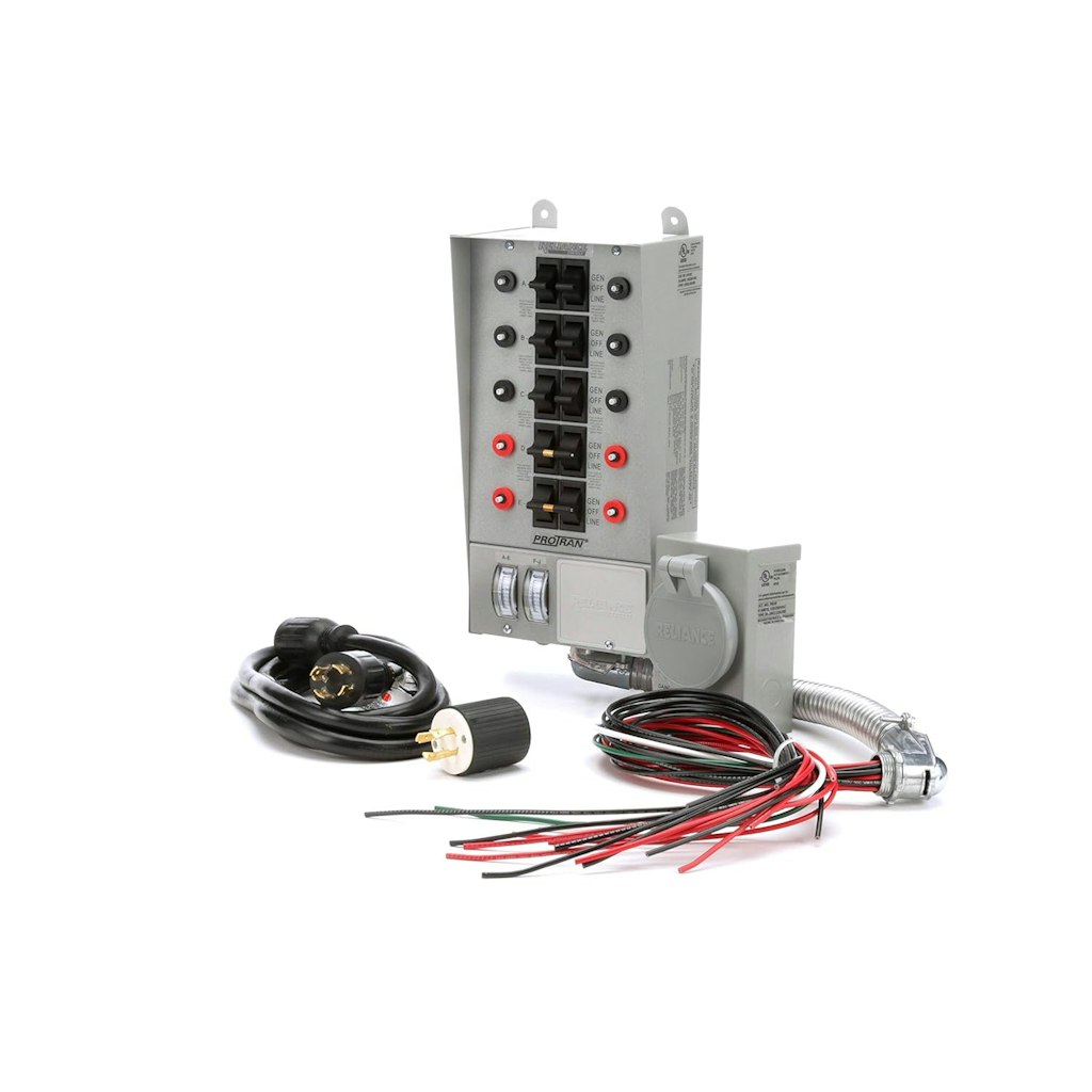 Reliance Controls 10-Circuit 30A Manual Transfer Switch: $353