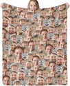 Custom Blanket w/ 5 Faces for $7 + free shipping