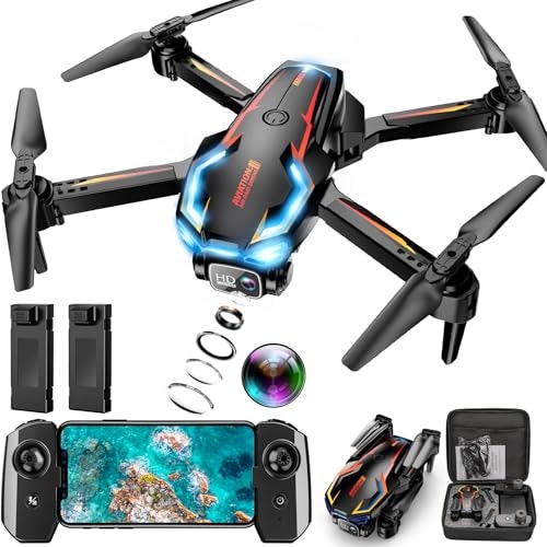 Loiley 2K FPV Camera Drone 2-Battery Set: $39.98