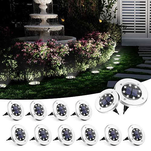 LED Solar Ground Light 12-Pack: $14.98