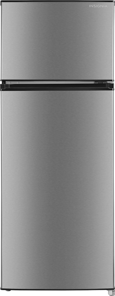 Insignia 7.2 Cu. Ft. Stainless Steel Fridge w/ Top Freezer : $290