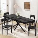 Mechyin Extendable Black Dining Table for $170 + free shipping