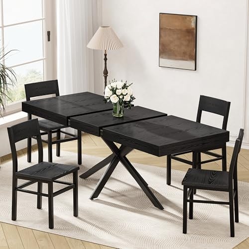 Mechyin Extendable Black Dining Table: $169.99
