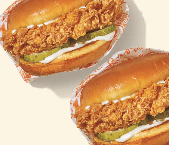  Popeyes Sandwiches : 2 for $9