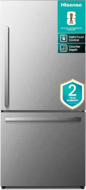 Hisense 32" Counter-Depth Bottom-Freezer Refrigerator: $599