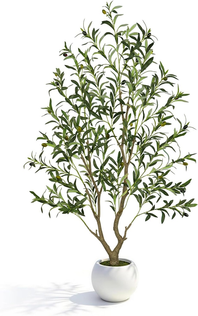 Vitalismo 5-Foot Artificial Olive Tree with Planter: $39.99