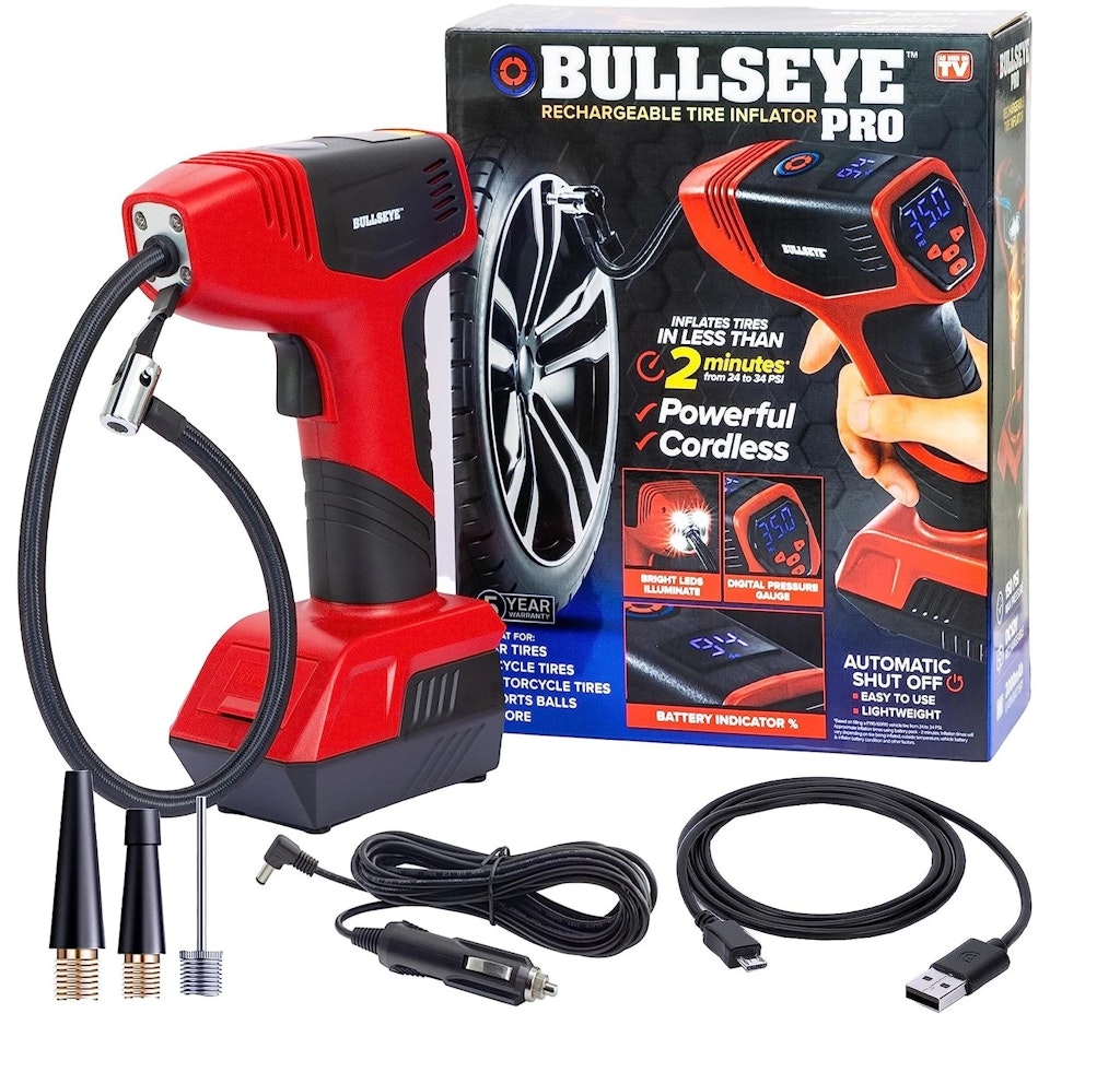 As Seen on TV Bullseye Tire Inflator: $27