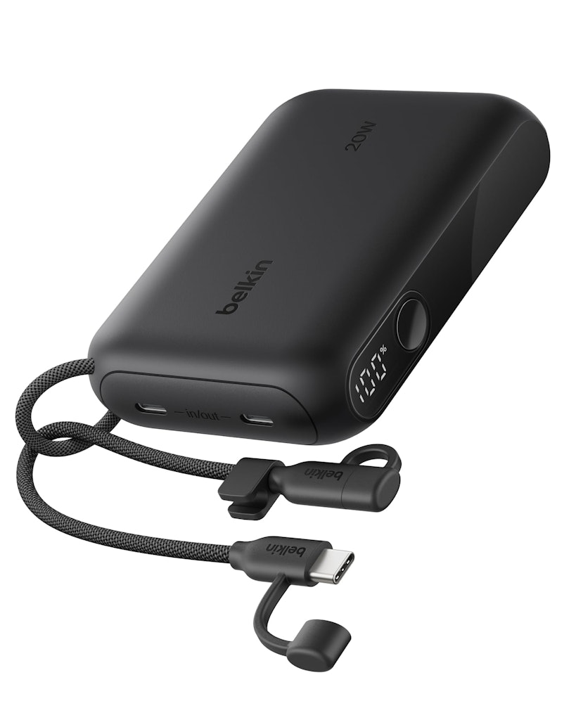 Belkin Slim 10,000mAh 20W USB-C Power Bank: $40