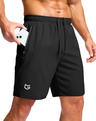 G Gradual Men's Athletic Shorts with Zipper Pockets for $13 + free shipping w/ Prime